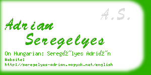 adrian seregelyes business card